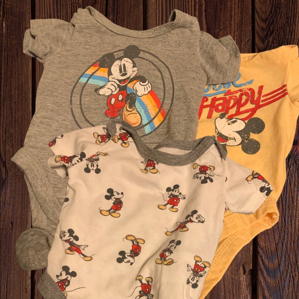 Mickey Mouse Baby Boy Newborn Onesies